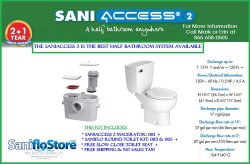 Saniflo saniaccess round kit - saniaccess, 2